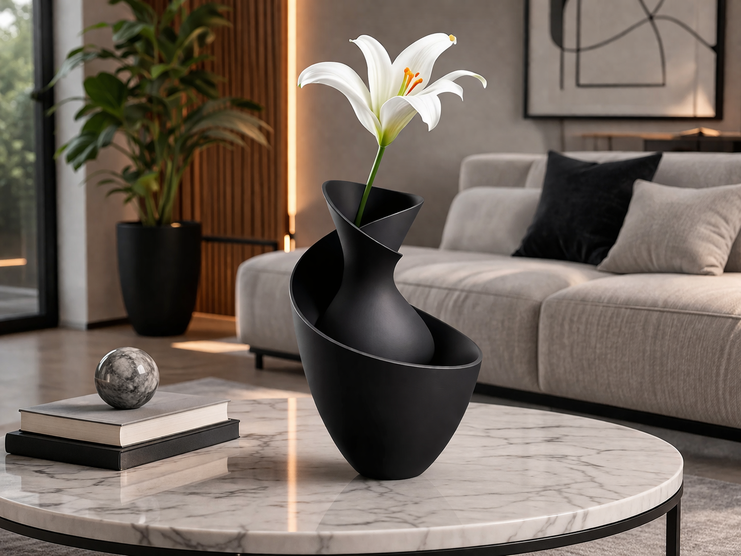 Modern Sculptural Vase – Minimalist Abstract Design