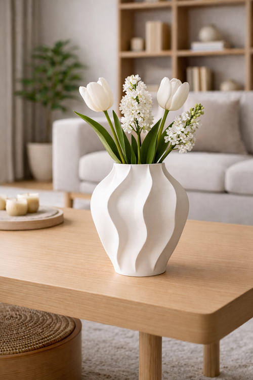 Modern Sculptural Vase Minimalist Home Decor