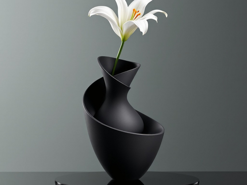 Modern Sculptural Vase – Minimalist Abstract Design
